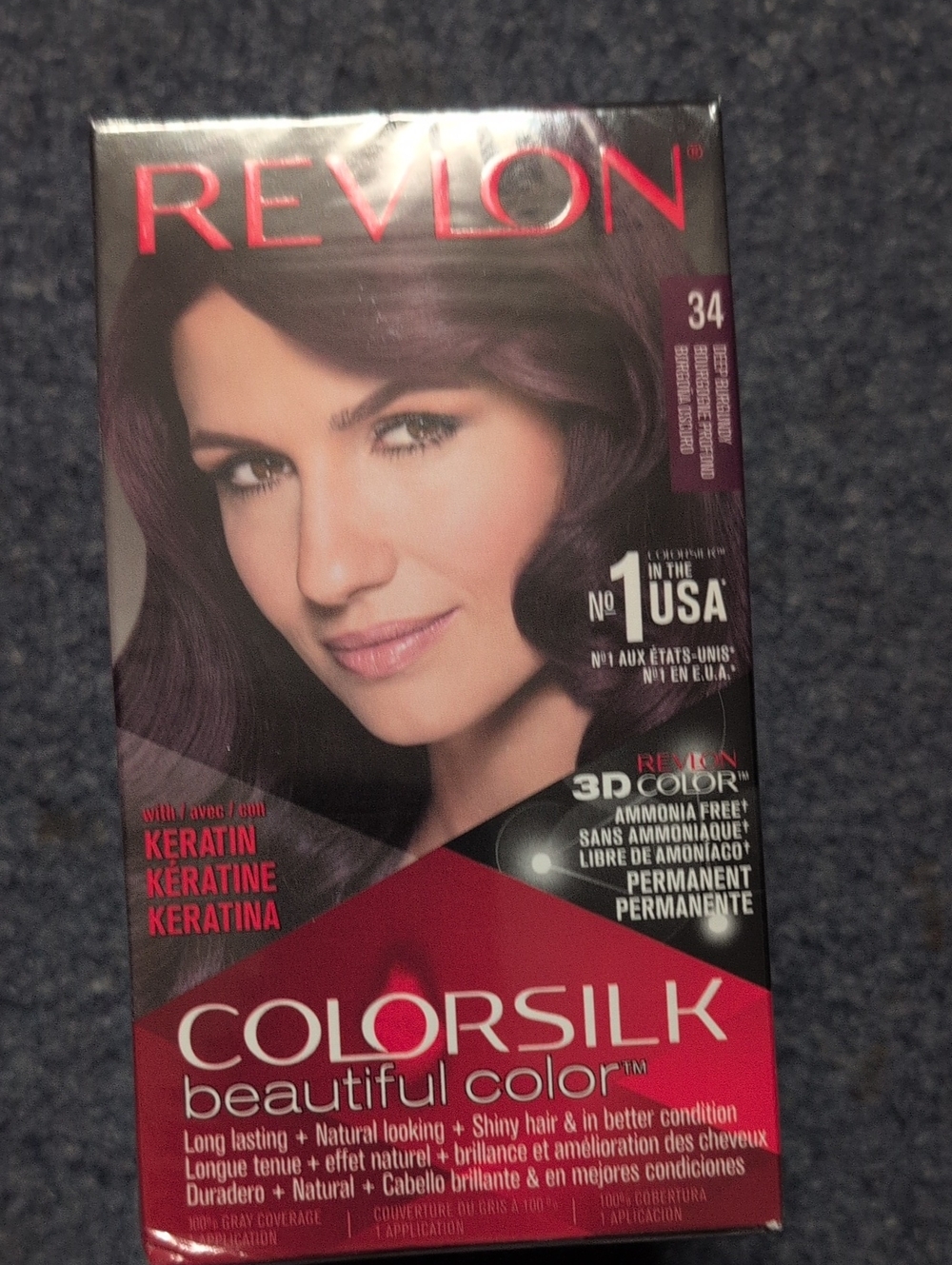 Revlon Colorsilk Permanent Hair Color - Deep Burgundy (34) Pack Of 3